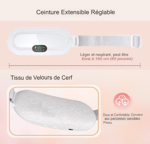 Ceinture Chauffante Électrique Portable – Soulagement Rapide des Douleurs Dos & Règles à Dakar