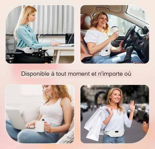 Ceinture Chauffante Électrique Portable – Soulagement Rapide des Douleurs Dos & Règles à Dakar